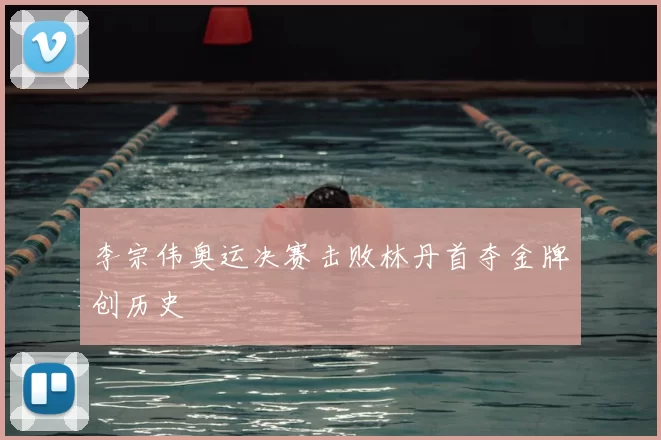 李宗伟奥运决赛击败林丹首夺金牌创历史