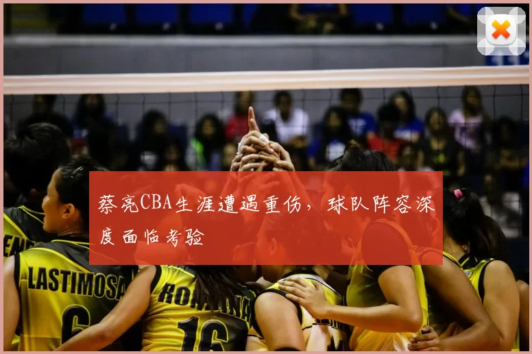 蔡亮CBA生涯遭遇重伤,球队阵容深度面临考验