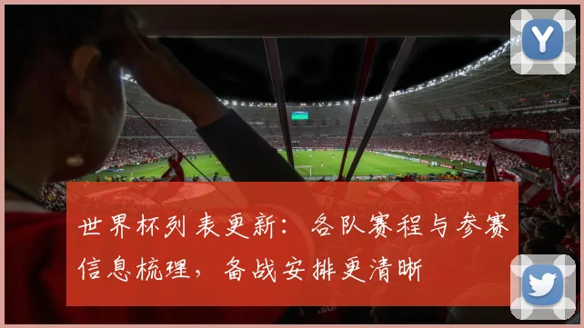 世界杯列表更新:各队赛程与参赛信息梳理,备战安排更清晰